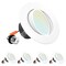 Luxrite 4 Inch Gimbal LED Recessed Can Lights 5 CCT Selectable 2700K-5000K 8W=60W 700LM Dimmable 4-Pack LR23233-4PK - alternate 1